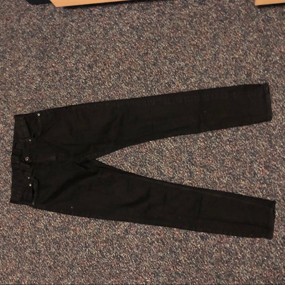 black denim pants